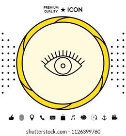 Eye icon - line concept
