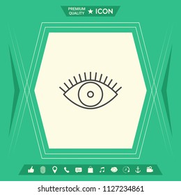 Eye icon - line concept