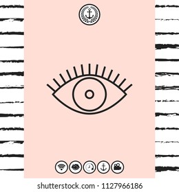 Eye icon - line concept