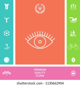 Eye icon - line concept