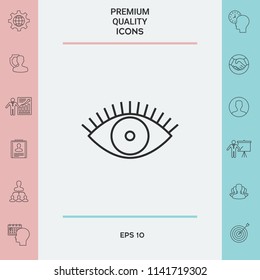 Eye icon - line concept