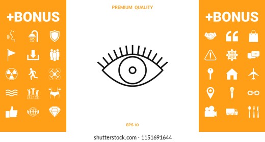 Eye icon - line concept