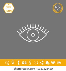 Eye icon - line concept