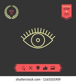 Eye icon - line concept