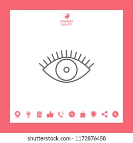 Eye icon - line concept