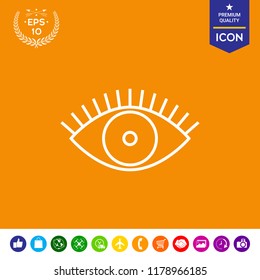 Eye icon - line concept