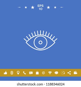 Eye icon - line concept