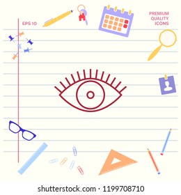Eye icon - line concept