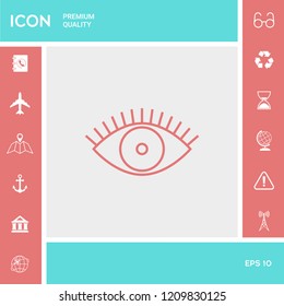 Eye icon - line concept
