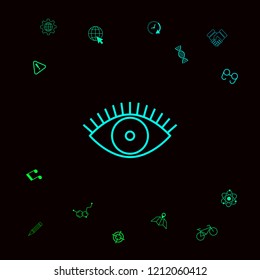 Eye icon - line concept