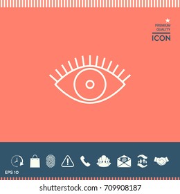 Eye icon - line concept