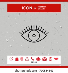 Eye icon - line concept