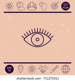 Eye icon - line concept