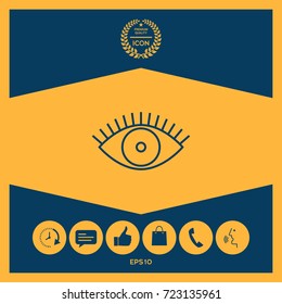 Eye icon - line concept