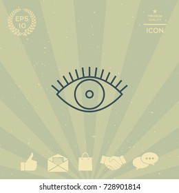Eye icon - line concept