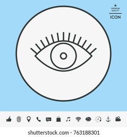 Eye icon - line concept