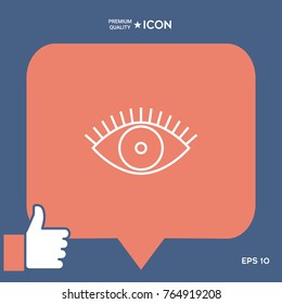 Eye icon - line concept