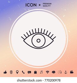 Eye icon - line concept