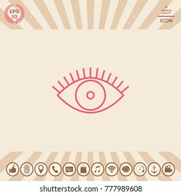 Eye icon - line concept