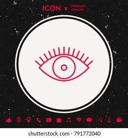Eye icon - line concept