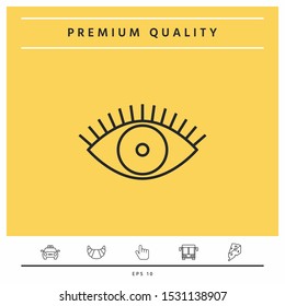 Eye icon - line concept. Graphic elements for your design