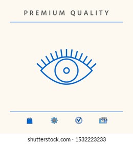 Eye icon - line concept. Graphic elements for your design