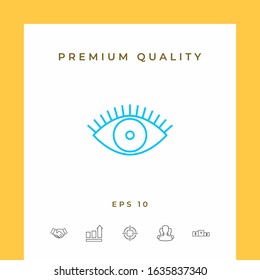 Eye icon - line concept. Graphic elements for your design