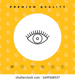 Eye icon - line concept. Graphic elements for your design