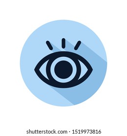 Eye icon line vector for web, software, application, and mobile
