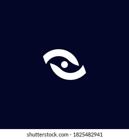 Eye icon logo design concept for commercial use