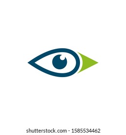 Eye icon logo design inspiration vector template