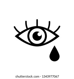 Eye icon, logo isolated on white background