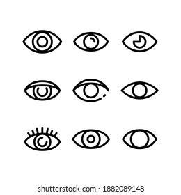 eye icon or logo isolated sign symbol vector illustration - Collection of high quality black style vector icons
