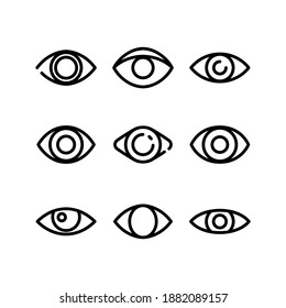 eye icon or logo isolated sign symbol vector illustration - Collection of high quality black style vector icons
