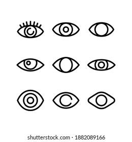 eye icon or logo isolated sign symbol vector illustration - Collection of high quality black style vector icons
