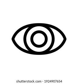 eye icon or logo isolated sign symbol vector illustration - high quality black style vector icons
