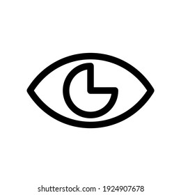 eye icon or logo isolated sign symbol vector illustration - high quality black style vector icons
