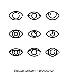 eye icon or logo isolated sign symbol vector illustration - Collection of high quality black style vector icons
