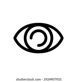 eye icon or logo isolated sign symbol vector illustration - high quality black style vector icons
