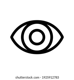 eye icon or logo isolated sign symbol vector illustration - high quality black style vector icons
