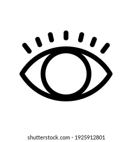 eye icon or logo isolated sign symbol vector illustration - high quality black style vector icons
