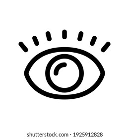 eye icon or logo isolated sign symbol vector illustration - high quality black style vector icons
