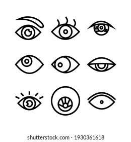 eye icon or logo isolated sign symbol vector illustration - Collection of high quality black style vector icons
