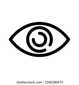 eye icon or logo isolated sign symbol vector illustration - high quality black style vector icons
