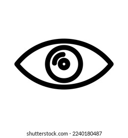 eye icon or logo isolated sign symbol vector illustration - high quality black style vector icons
