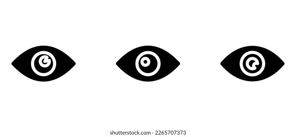 eye icon or logo isolated sign symbol vector illustration - high quality black style vector icons