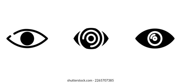 eye icon or logo isolated sign symbol vector illustration - high quality black style vector icons