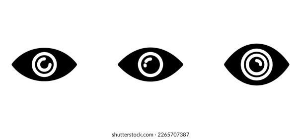 eye icon or logo isolated sign symbol vector illustration - high quality black style vector icons