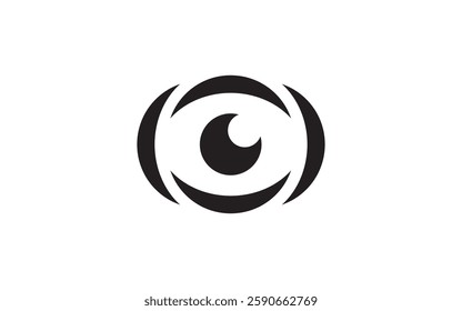 eye icon or logo isolated sign symbol vector illustration design