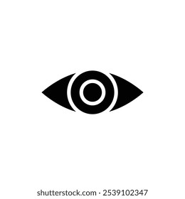 Ícone de olho símbolo de logotipo definir contorno vetorial